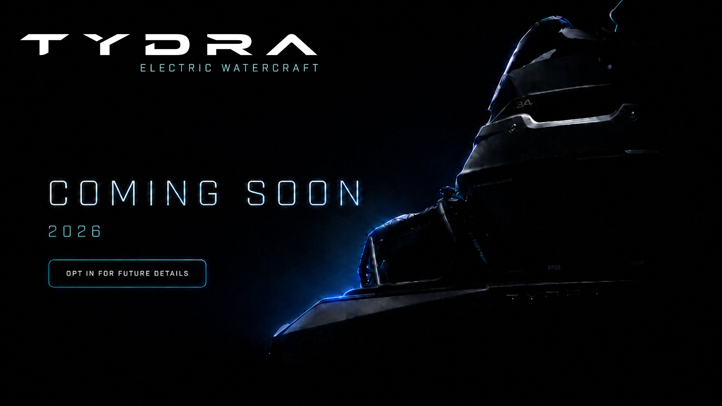 TYDRA Electric Watercraft — Coming Soon, 2026